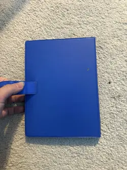 Vintage 1999 Pokemon Charmander Blue 4 Pocket 28 Page Trading Card Binder Rare - Image 4