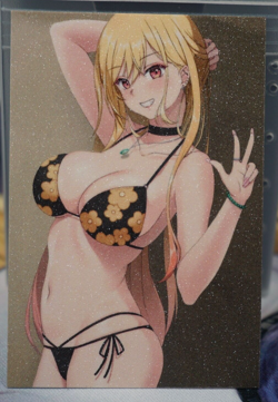 Marin Kitagawa My Dress Up Darling Bikini Sexy Waifu Textured Custom Card - Image 1