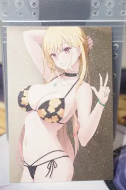 Marin Kitagawa My Dress Up Darling Bikini Sexy Waifu Textured Custom Card - Image 2