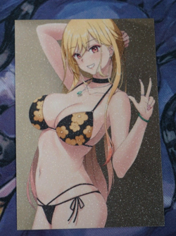 Marin Kitagawa My Dress Up Darling Bikini Sexy Waifu Textured Custom Card - Image 4