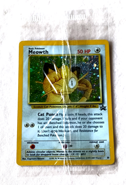 Pokemon TCG Meowth Holo Wotc Black Star Promo #10 Gameboy Factory Sealed - Image 3