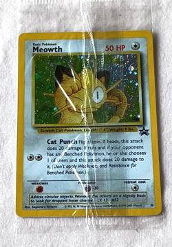 Pokemon TCG Meowth Holo Wotc Black Star Promo #10 Gameboy Factory Sealed - Image 4