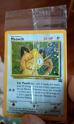 Pokemon TCG Meowth Holo Wotc Black Star Promo #10 Gameboy Factory Sealed - Image 5