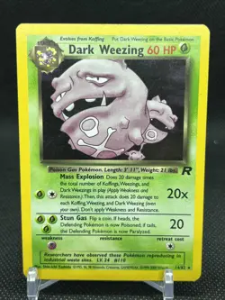 Pokemon TCG - Dark Weezing 14/82 Holo Team Rocket LP - Image 1