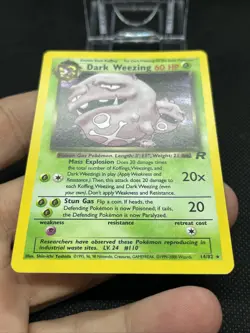 Pokemon TCG - Dark Weezing 14/82 Holo Team Rocket LP - Image 2
