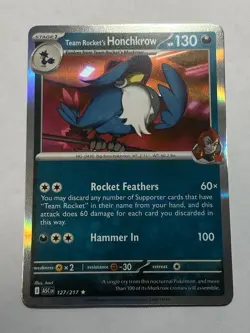 Pokemon TCG - Ascended Heroes - (Holo Rare) - Team Rocket's Honchkrow - 127/217 - Image 1