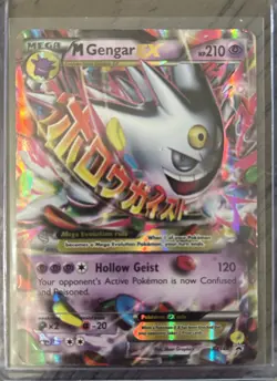 Pokemon M Gengar EX XY166 XY Holo Japanese lettering - Image 1