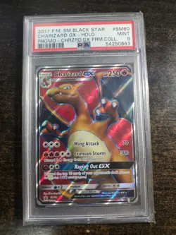 2017 Pokemon SM Charizard GX SM60 Premium Collection FULL ART PROMO PSA 9 MINT - Image 1