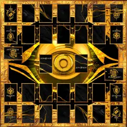 Yugioh Double Playmat Millennium Style - CLOTH Version 61x61 cm Spielmatte TCG - Image 1