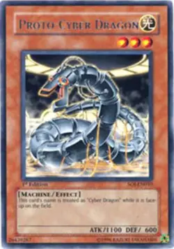1x (NM) Proto-Cyber Dragon - SOI-EN010 - Rare - Unlimited Edition YuGiOh - Image 1