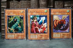 Yu-Gi-Oh! Japanese Monsters Lot | Thunder Dragon / Queen of the Sword / Bladefly - Image 1