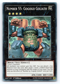 Number 55: Gogogo Goliath - WSUP-EN007 - Super Rare - 1st Edition - Yugioh - Image 1