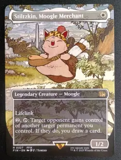MTG Final Fantasy - Stiltzkin, Moogle Merchant - Borderless Rare - Image 1