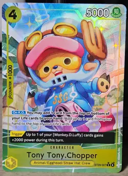 ONE PIECE TCG STARTER ST29-007 TONY TONY CHOPPER C ALT ART - ENGLISH - Image 1