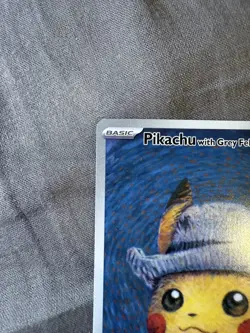 Pikachu With Grey Felt Hat #085 Van Gogh Promo Pokemon Card - Image 3