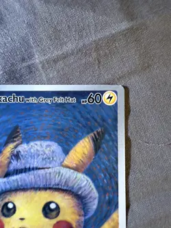 Pikachu With Grey Felt Hat #085 Van Gogh Promo Pokemon Card - Image 5