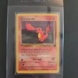 Pokemon TCG Team Rocket Set Charmander 50/82 Non Holo Near Mint - Image 1