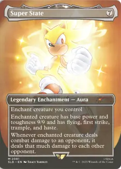 MTG Super State (2081) *Non-Foil* Borderless Secret Lair: Sonic MT/NM - Image 1