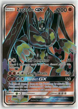 Zygarde GX 123/131 Full Art Ultra Rare Forbidden Light Pokemon English Card (LP) - Image 1