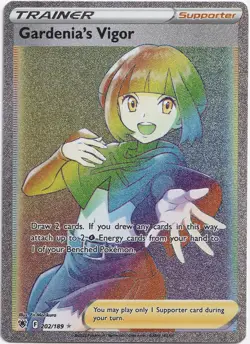 Pokemon Gardenia's Vigor Rainbow Secret Rare Astral Radiance 202/189 NM English - Image 1