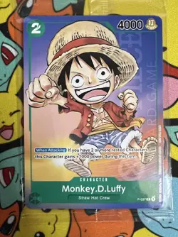 Monkey D. Luffy Anime Expo 2023 Promo P-037 Sealed Non Foil One Piece Card Game - Image 1