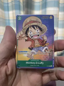 One Piece Card Game Monkey D. Luffy Anime Expo 2023 Promo P-037 Sealed Non Foil! - Image 1