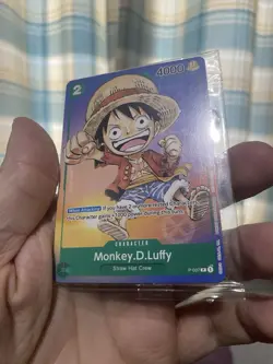 One Piece Card Game Monkey D. Luffy Anime Expo 2023 Promo P-037 Sealed Non Foil! - Image 2