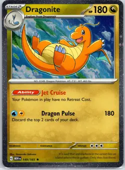 Dragonite 149/165 Cosmos Holo - Sam's Club Exclusive Promo - Pokemon TCG: 151 NM - Image 1