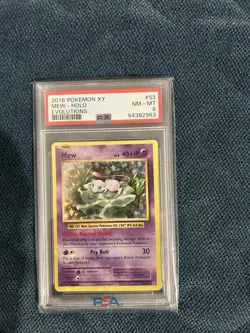 2016 Pokemon XY Evolutions Holo Mew 53/108 #53 PSA 8 Nmint- Mint - Image 3