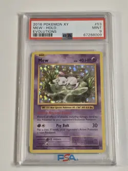 Mew 53/108 PSA 9 Pokemon 2016 XY Evolutions Holo Rare Mint Condition TCG - Image 5