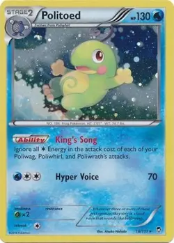 Pokemon TCG - Politoed - 18/111 - Alternate Holo - XY: Furious Fists [Near Mint] - Image 1