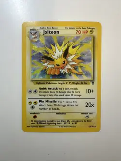 Jolteon - 14/110 -Pokemon Jungle Unlimited Holo Rare Card - Image 1