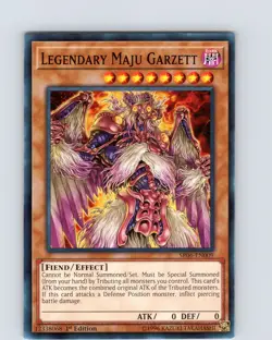 Yu-Gi-Oh TCG Legendary Maju Garzett SR06-EN009 1st Edition Common Card NM - Image 1