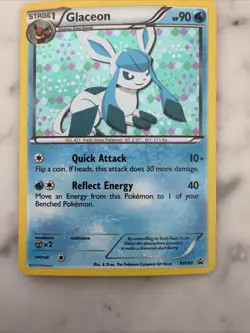 Pokemon Card Glaceon Black Star Promo BW90 Holo Black and White 2013 - Image 1