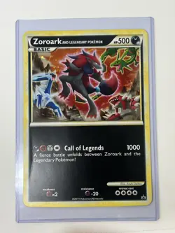 Zoroark and Legendary Pokemon JUMBO Oversized Promo Card with Toploader NM - Image 1