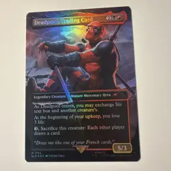 Deadpool, Trading Card (Rainbow Foil) Secret Lair Drop Foil - Image 1