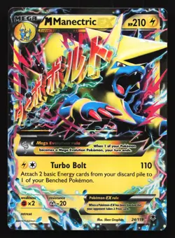 M Manectric EX 24/119 XY - Phantom Forces Ultra Rare Pokemon Card - Image 1