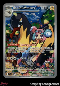 2025 Pokemon Scarlet & Violet Journey Together 163/159 Iono's Kilowattrel IR FA - Image 1