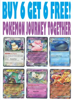 2025 Pokemon Scarlet & Violet JOURNEY TOGETHER (BUY 6 GET 6 FREE) You Pick - Image 1