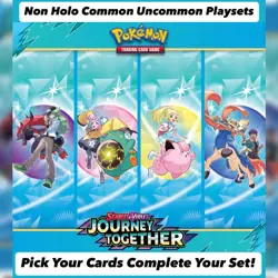 Pokemon Scarlet & Violet Journey Together Singles Reverse Holo Rare C/UC Cards - Image 1