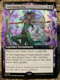MTG TCG Lorwyn Eclipsed Mornsong Aria Extended Art 0361 Regular Rare - Image 1