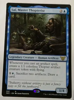 Sai, Master Thopterist Commander: Kamigawa: Neon Dynasty - MTG RARE - Image 1