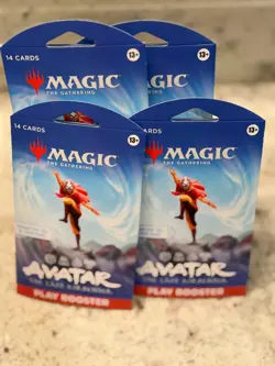 (4x) Magic the Gather Avatar the Last Airbender 4x Play booster packs - Image 1