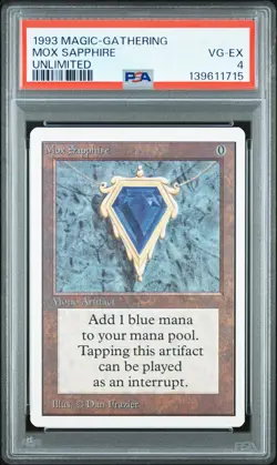 1993 MTG UNLIMITED MOX SAPPHIRE PSA 4 - Image 1
