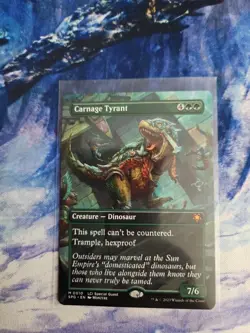 Carnage Tyrant (Borderless) - The Lost Caverns of Ixalan Special Guests​ - ​Near - Image 3