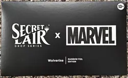 MTG Magic: The Gathering Secret Lair x Marvel Wolverine - Rainbow Foil NEW - Image 1