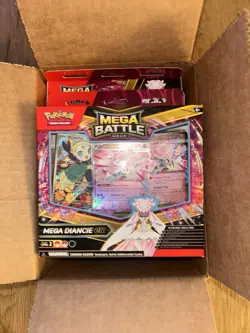 Lot Of 6 Pokemon TCG Mega Battle Deck Mega Diancie EX Sealed Box 2025 - Image 1