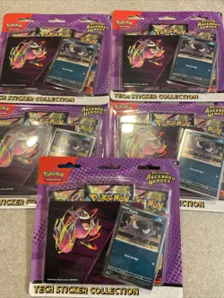 X 5 🔥Pokemon TCG Ascended Heroes Tech Sticker Collection Gastly IN HAND - Image 1