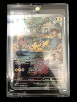 Pokemon Pikachu 173/165 Sv: Scarlet & Violet 151 Holo Illustration Rare MINT - Image 1