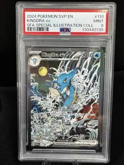 2024 POKEMON SVP EN-SV BLACK STAR PROMO #131 KINGDRA EX PSA 9 - Image 1